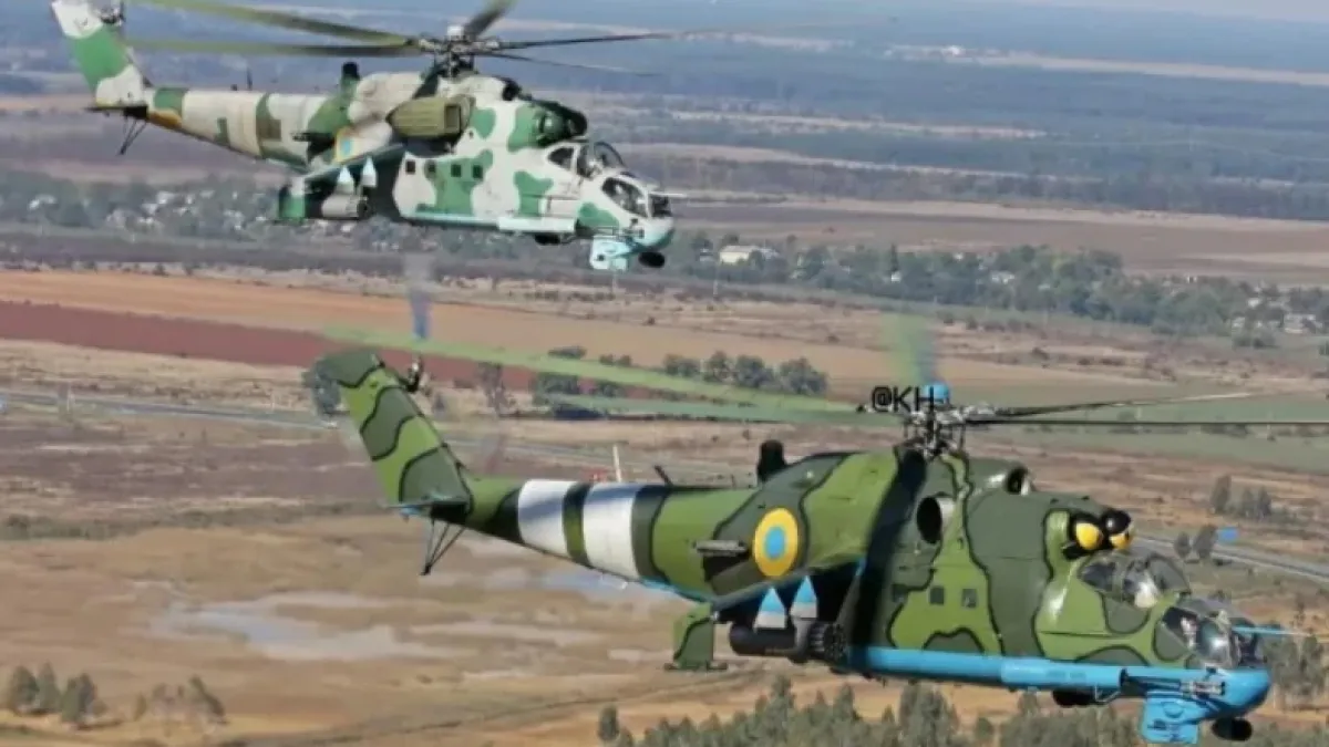Вижте как украински Ми-24 унищожи във въздуха руски дрон ВИДЕО