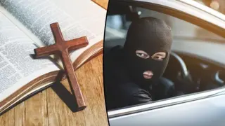 Без страх от Бога: Свиха по уникален начин джипа на поп! ВИДЕО
