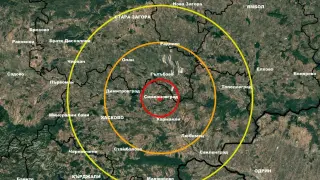 Земетресение разлюля България КАРТА