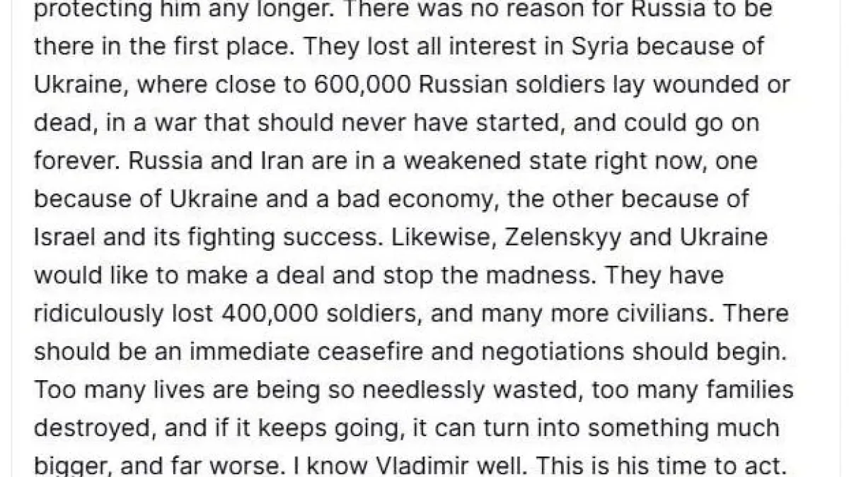 Тръмп за войните в Украйна и Сирия: Светът чака!