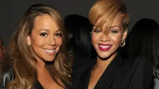 Марая Кери се подписа на гърдите на Риана ВИДЕО 18+