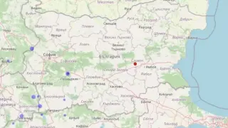 Земетресение люшна България в ранни зори КАРТА