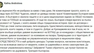 Андролова: Превръщаме се в територия! България е свалила гащите и си е дала националния задник