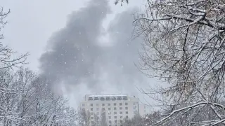 Пожар в центъра на София! СНИМКИ и ВИДЕО
