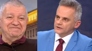 Цирк в ефир: Мишо Константинов шашна Любо Огнянов, водещият скочи от стола!