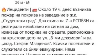Кошмарен инцидент в култово столично заведение, евакуират наред 