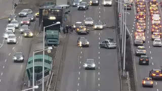 Адско верижно меле в София, зрелищни СНИМКИ