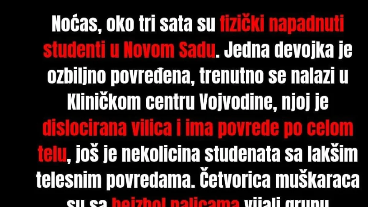 Кърваво нападение с бухалки в Сърбия, Вучич стои в дъното