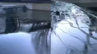 Удивителна гледка: ВИДЕО запечата преминаващи вълни под леда