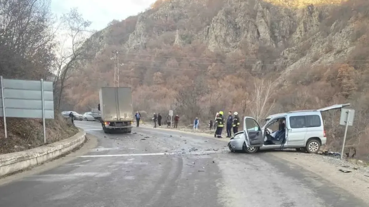 Зверско меле с камион и пикап край Гоце Делчев, шофьорът е... СНИМКИ