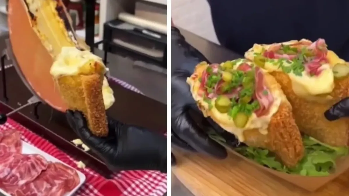 Впечатляващо и вкусно: ВИДЕО показва как се приготвя френски грил сандвич със сирене