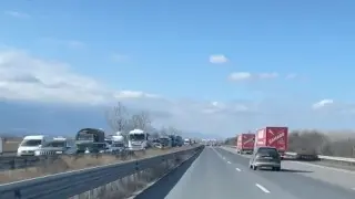 Ад за шофьорите на АМ "Тракия", ето какво се случва