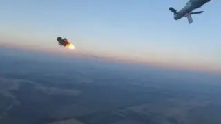 Зрелищно ВИДЕО от "лов" на руски Шахеди от украински хеликоптери 