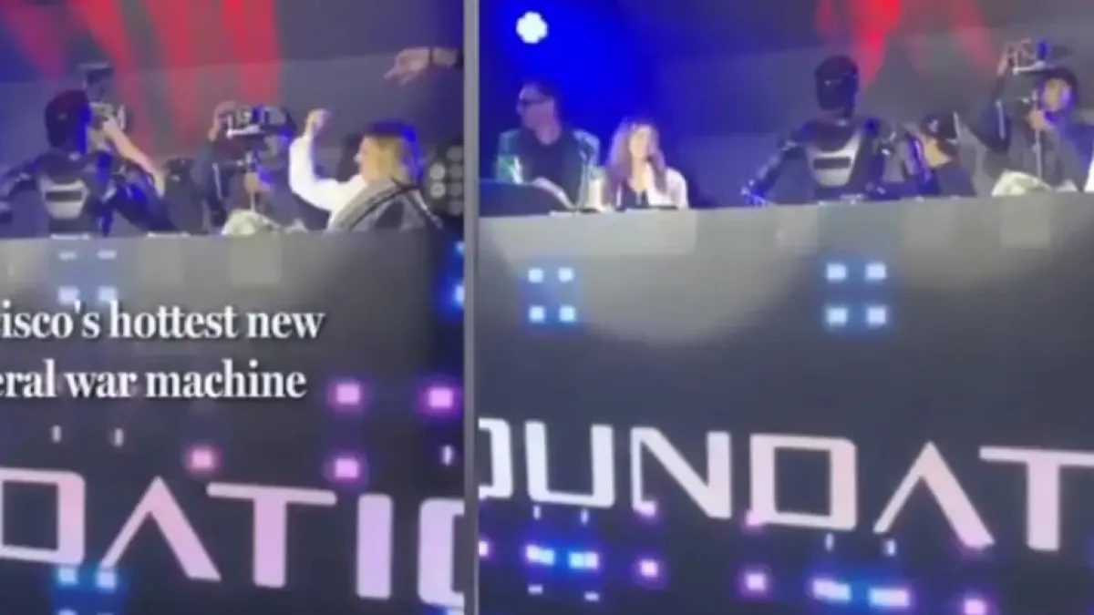 Робот зад Dj пулта стана звезда на парти в клуб ВИДЕО
