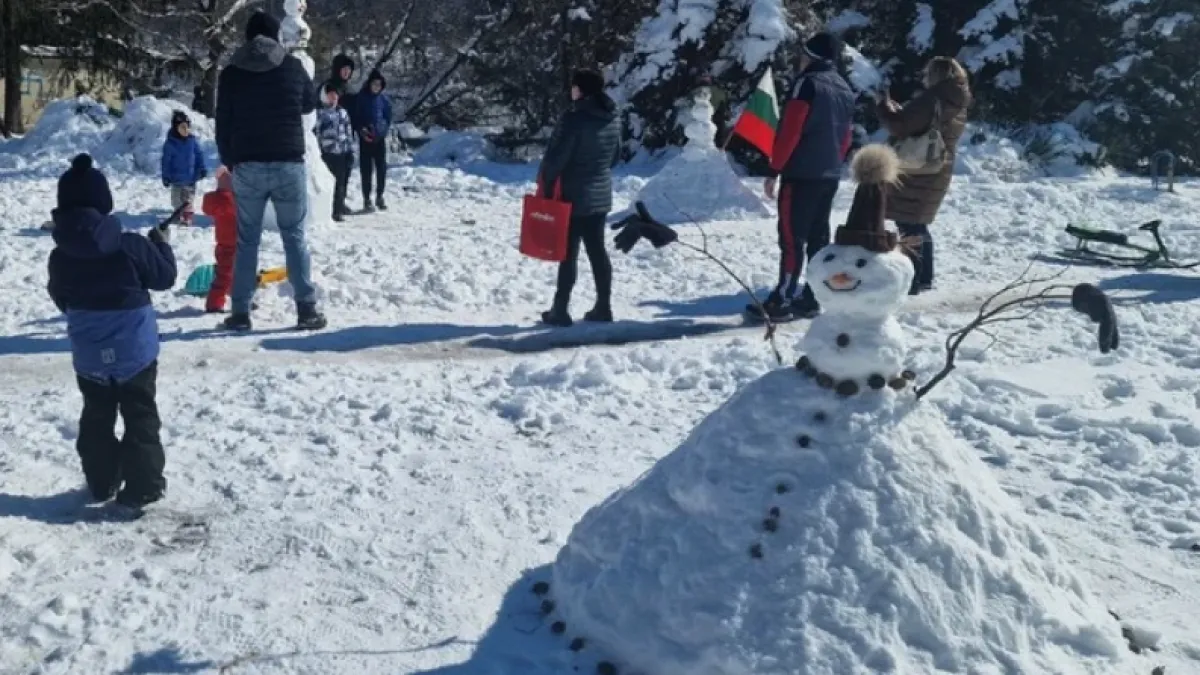 Това е най-големият снежен човек в България СНИМКИ