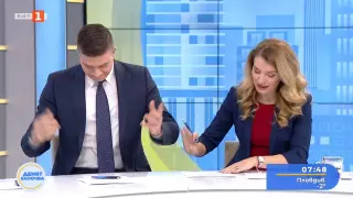 Шаш в ефира на БНТ! Водещ млъкна насред изречението си, вдигна ръце и... СНИМКИ