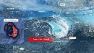 Тревога: Цунами залива Санторини?! ВИДЕО разкри опустошителните последствия