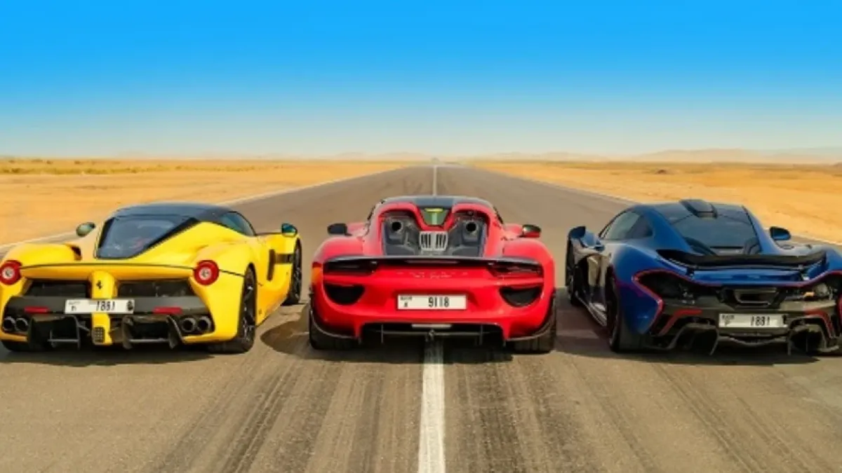 Вижте битката между супермощните Ferrari LaFerrari, Porsche 918 Spyder и McLaren P1 ВИДЕО