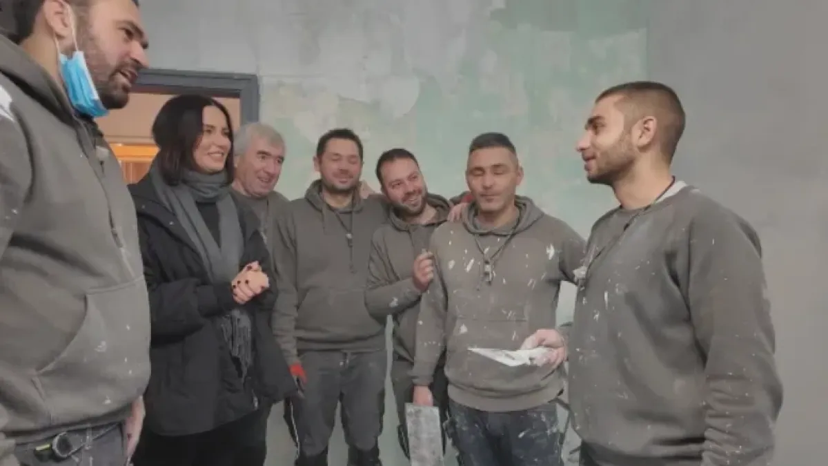 Предложение за брак с пръстен върху шпакла в "Бригада нов дом" ВИДЕО