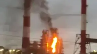 Извънредна ситуация в рафинерия на "Роснефт" ВИДЕО 