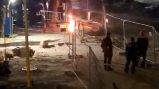 Огнен ад по тъмно! Вулкан изригна от нищото в центъра на София ВИДЕО