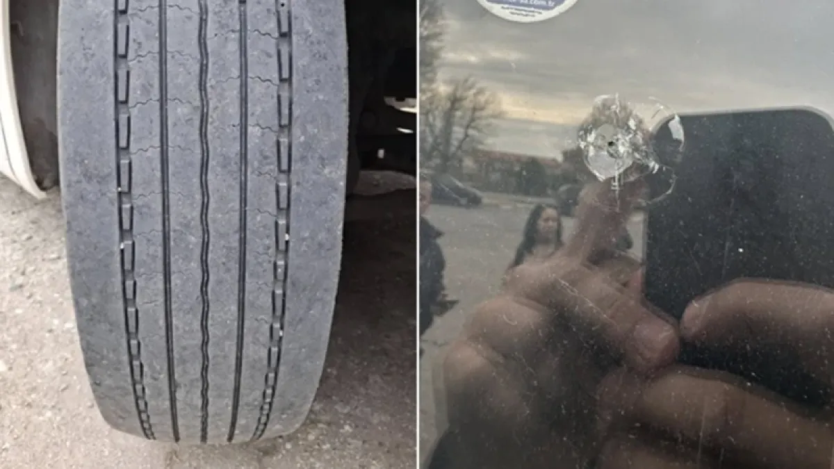 Шок! Деца отиват на зелено училище със скапан автобус - гумите му като галоши СНИМКИ