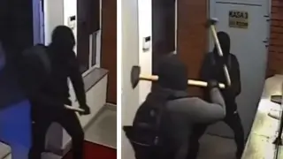 ВИДЕО показва как обир не преминава според плана на крадците