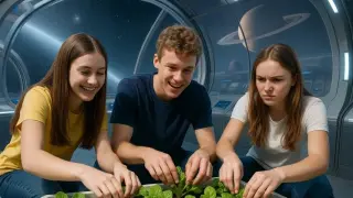 БГ ученици садят марули в Космоса!