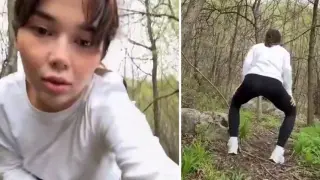 Вижте как момиче съжали веднага, че крещи в гората, за да намали стреса ВИДЕО