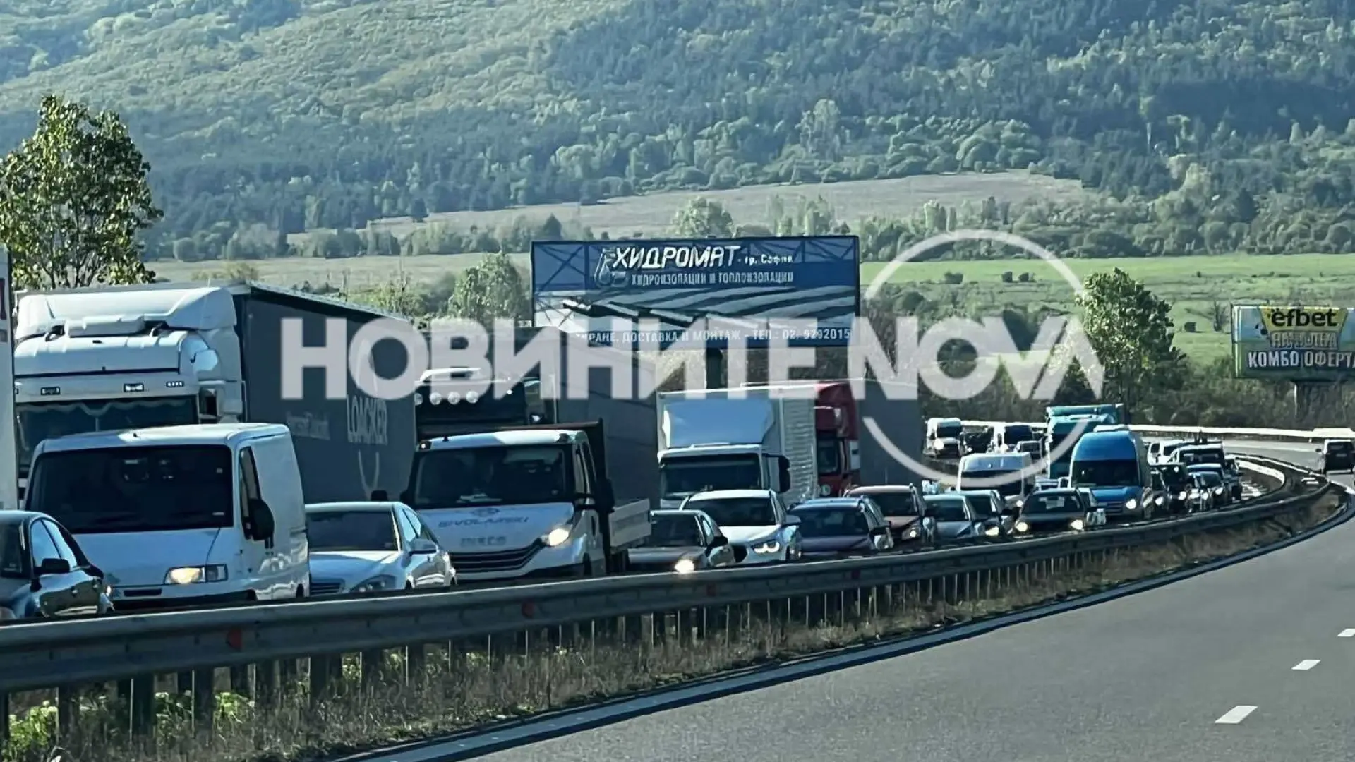 На входа на София е ад, шофьорите да си пазят нервите ВИДЕО