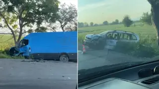 Тежка катастрофа в Пловдивско, колите са на скрап СНИМКИ