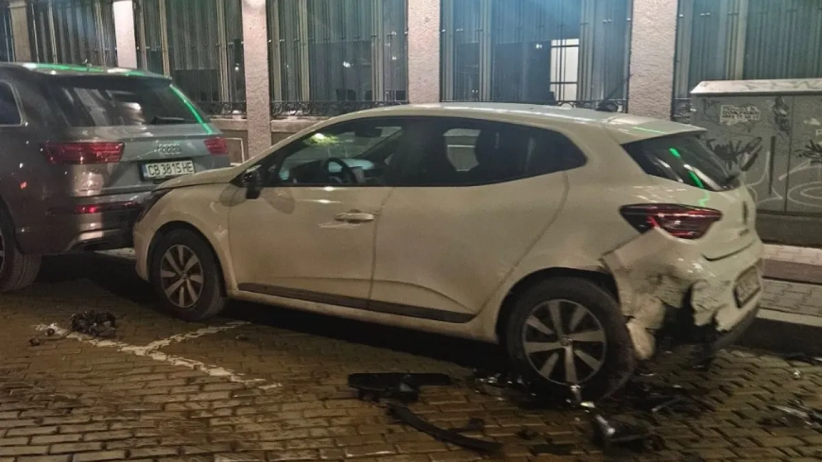 Екшън в центъра на София с BMW, не е истина какво има на задната седалка СНИМКИ