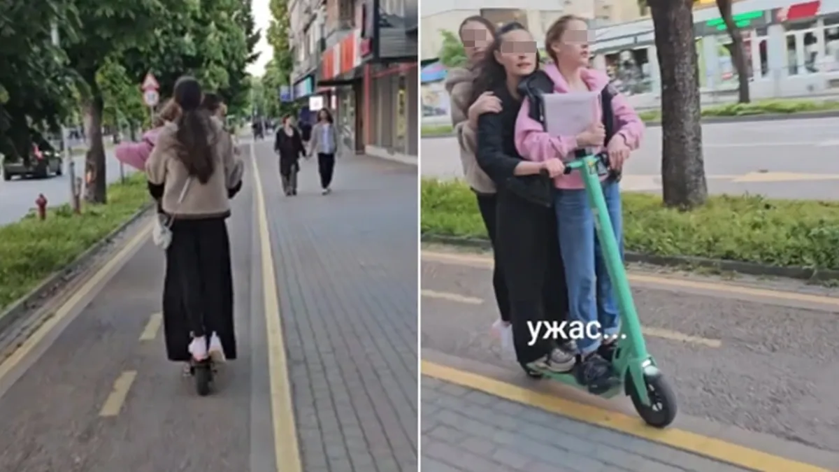 Видео с три момичета и една тротинетка от Варна взриви мрежата