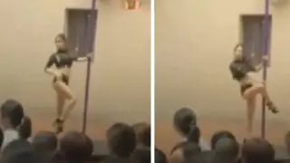 Не е истина: Стриптийзьорка изпълни танц на пилон в детска градина Видео 18+