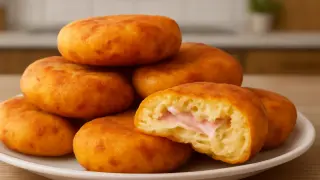 Картофени бомбички с шунка и сирене – перфектната домашна закуска