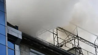 Пожар в центъра на София Видео