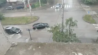 Библейска стихия удари Плевен, всичко е под вода Видео