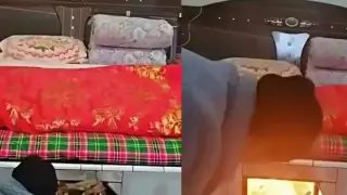 Уникално: Мъж си направи легло-печка и сега винаги спи в топла постеля Видео