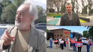 Бащата на кмет от ПП-ДБ сътвори грозен скандал: Нахлу с кола в протест за загиналите деца, ръси псувни Видео 18+