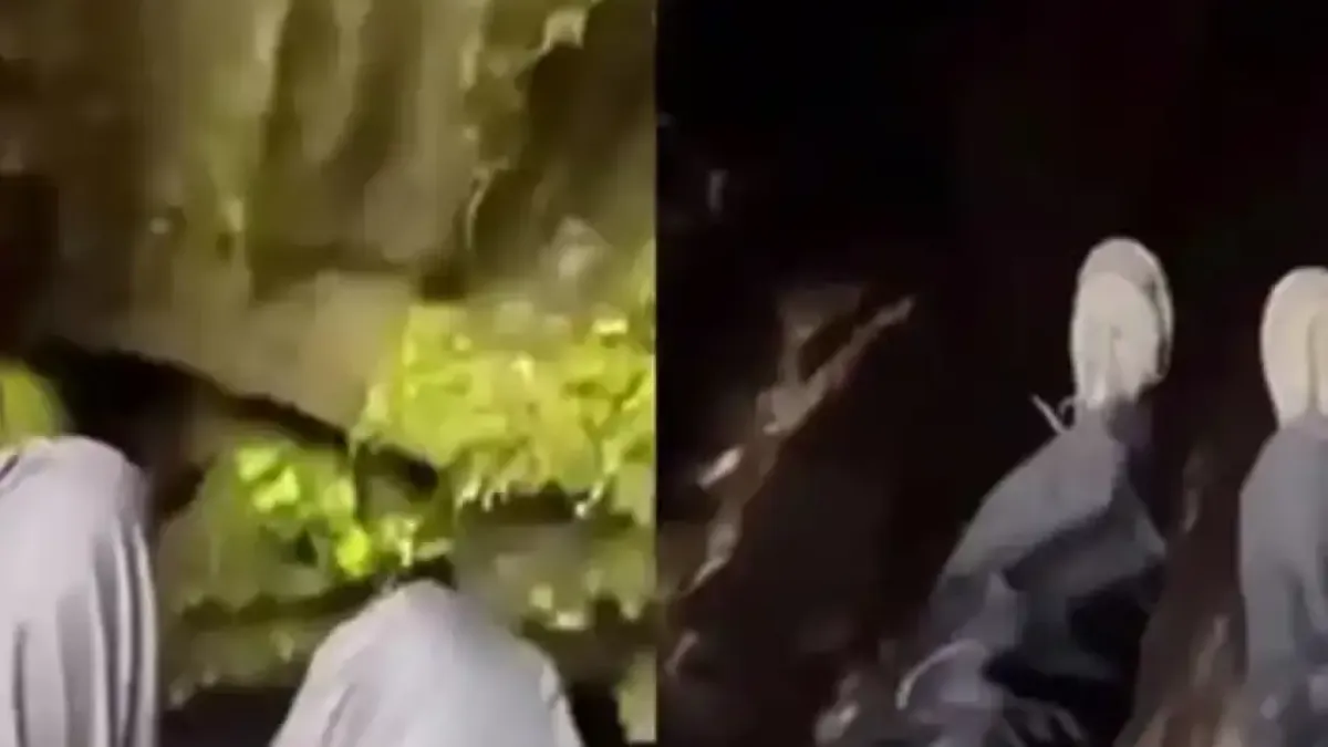 Не е за хора със слаби сърца: Видео показва спускането в мина на дълбочина 105 метра