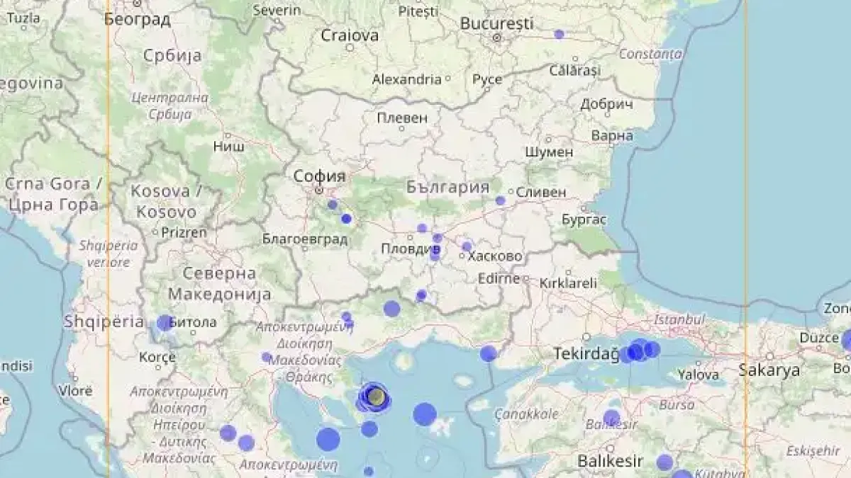 Земетресение разлюля Гърция, трусът е регистриран близо до България