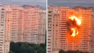 Право в жилищата им! Кадри показват ужаса на масираната руска атака в Киев