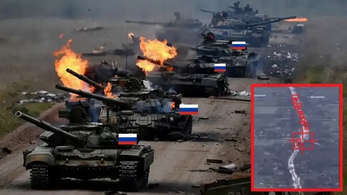 Украйна разгроми руската армията край Константиновка: ВСУ изгориха цяла танкова колона