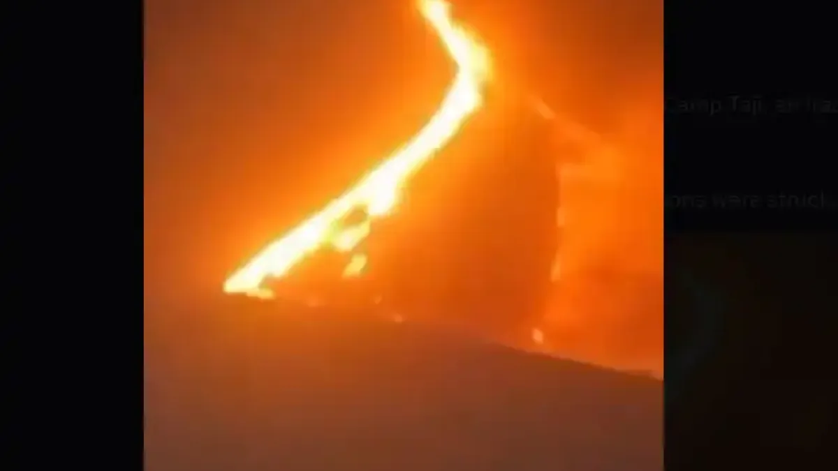 Атакувана е военна база в Ирак Видео