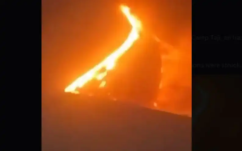 Атакувана е военна база в Ирак Видео