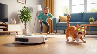 Котката, прахосмукачката и една малка семейна драма