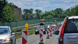 Нови ремонти по АМ "Тракия" затрудняват движението Видео