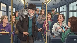 Котка в автобуса предизвика истерия – но не по начина, по който си мислите