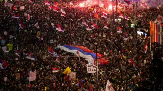 Насилие по време на протест в Белград Видео