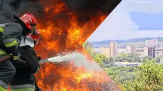 България пламна: Голям пожар бушува край Варна Видео